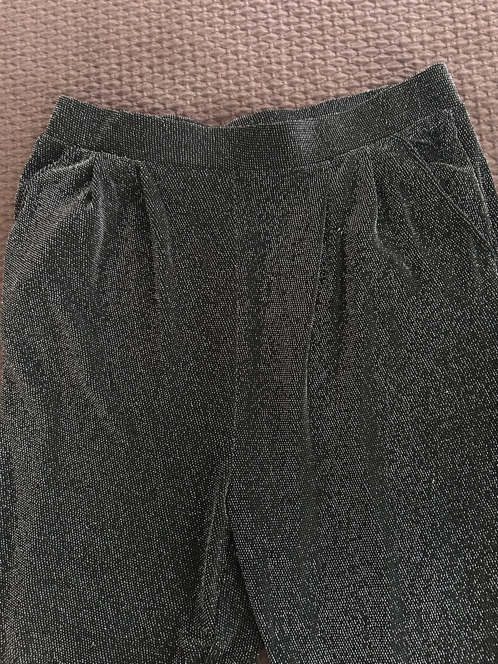 By Malene Birger eveningwear.  Size L. EUC.  Gray/black sparkly, soft lining.